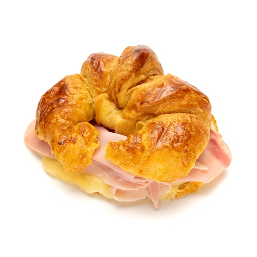 Croissant de jamón y queso